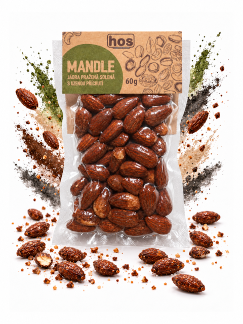 Mandle pražené uzené, 60 g
