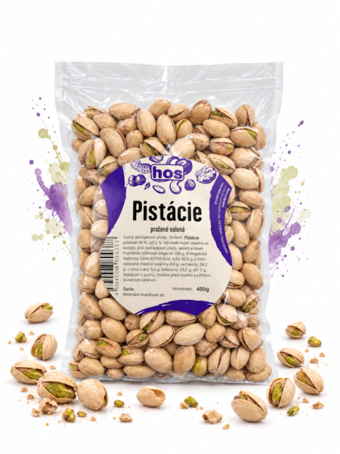 Pistácie pražené solené, 400 g