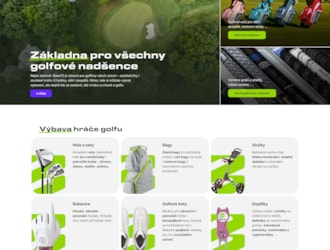 Spouštíme e-shop s vybavením pro golf