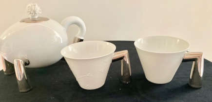 Porcelánový hrnek č. 1 + č. 2 s platinovými oušky