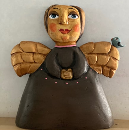 Reliéf - Anděl tmavý