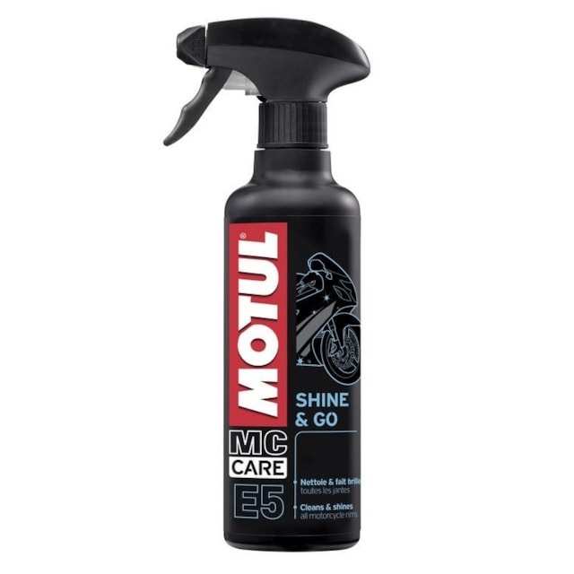 Silikonový čistící prostředek Motul SHINE & GO E5, balení 0,4 litru
