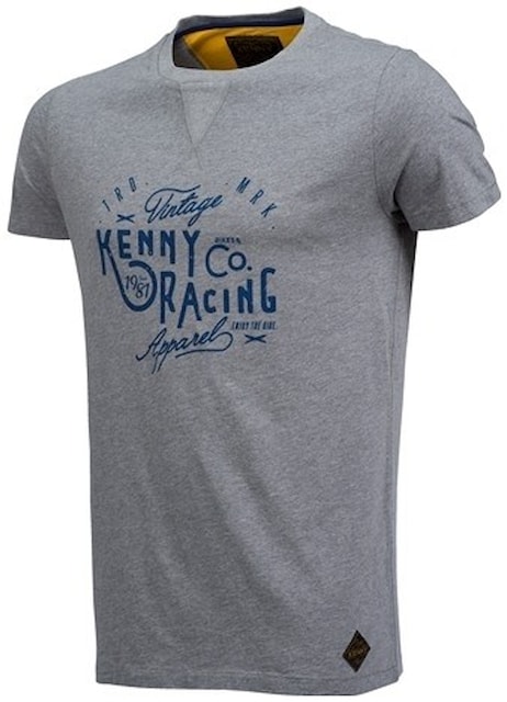 Bavlněné tričko s krátkým rukávem, Kenny Vintage v šedé barvě