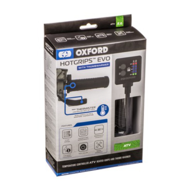 Vyhřívání rukojetí a palce na čtyřkolku, Oxford Hot Grips EVO Thermistor ATV