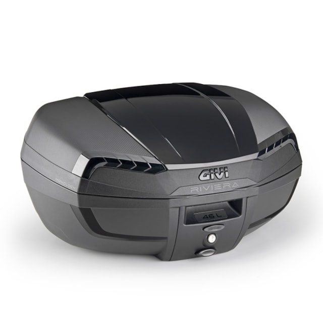 Kufr GIVI Riviera E46NT, Monolock plotna, černý, nelakovaný, čiré odrazky
