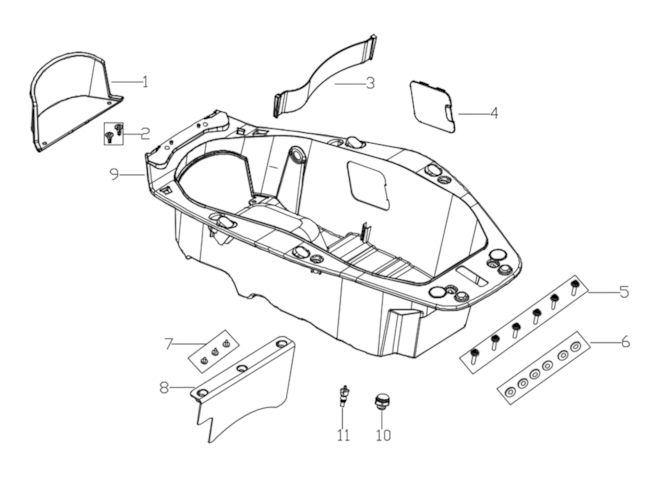Úložný prostor pod sedadlem