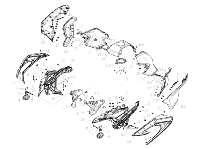 Komponenty kapotáže