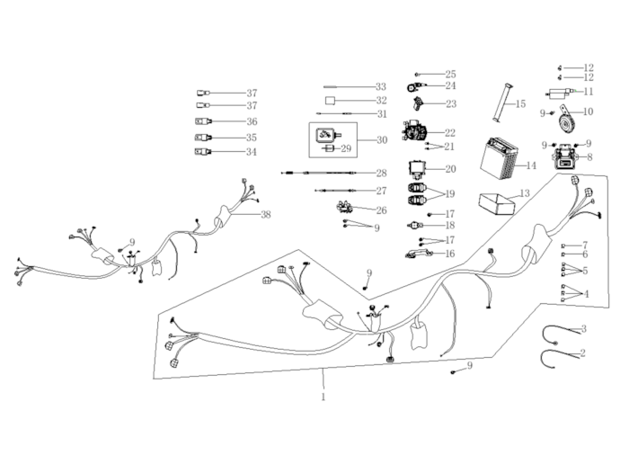 Elektrické vedenie a komponenty
