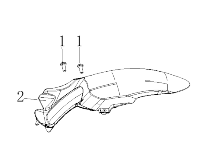 Zadný vnútorný blatník