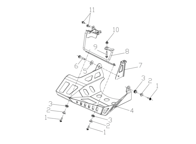 Aerodynamický kryt, spodná časť