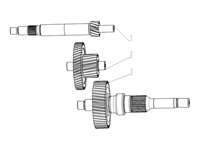 Sada součástí převodového mechanismu