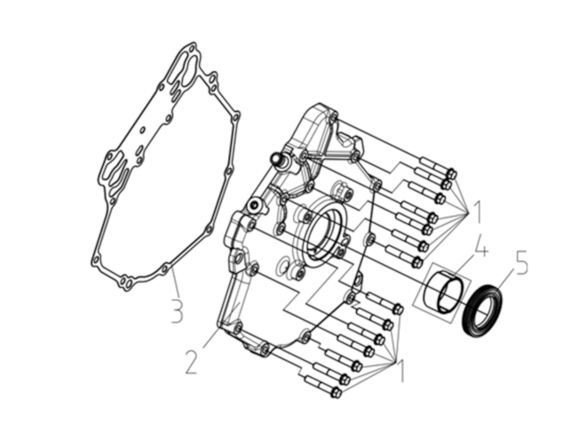 Kryt klikové skříňě, levý
