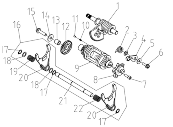 Mechanismus řazení rychlostí