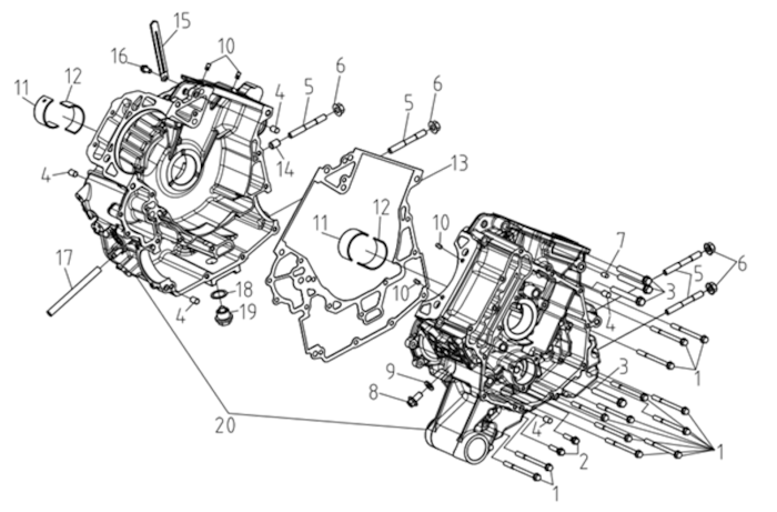 Sestava klikové skříně