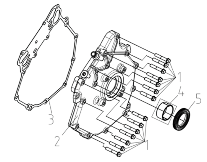 Kryt klikové skříně, levý