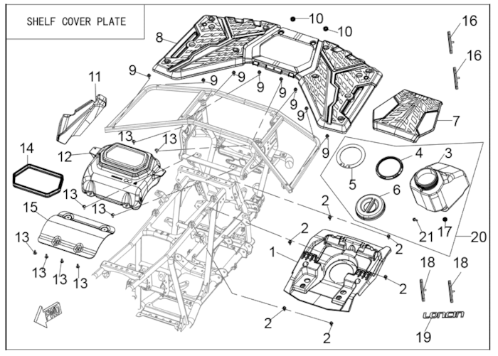 Součásti kapotáže IV.