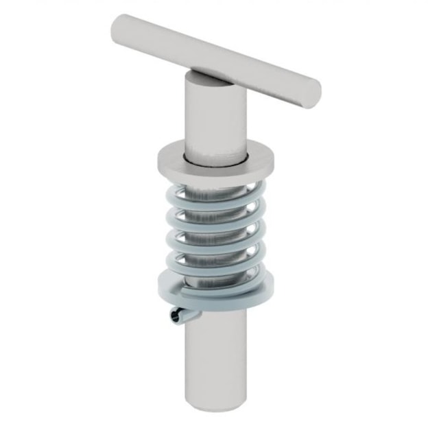 Náhradní aretační čep s pružinou pro rámy radlic Iron Baltic