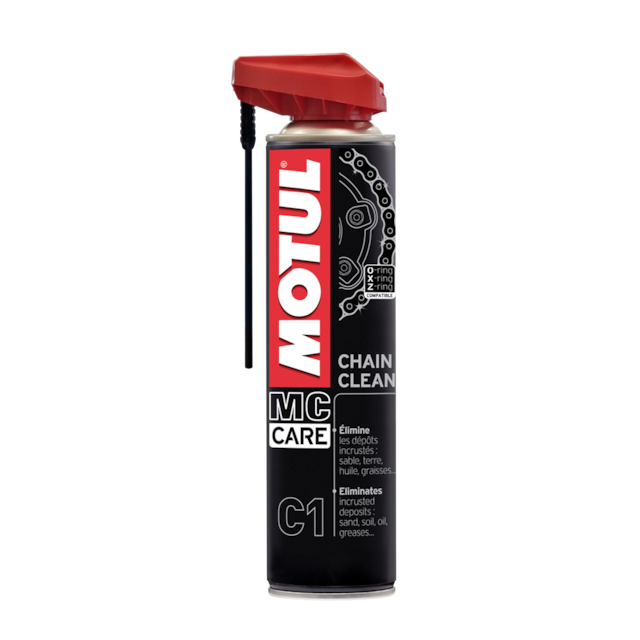 Čistič řetězů ve spreji Motul C1, balení 0,4 litru
