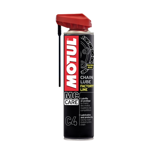 Sprej na řetězy Motul Factory Line C4, balení 0,4 litru