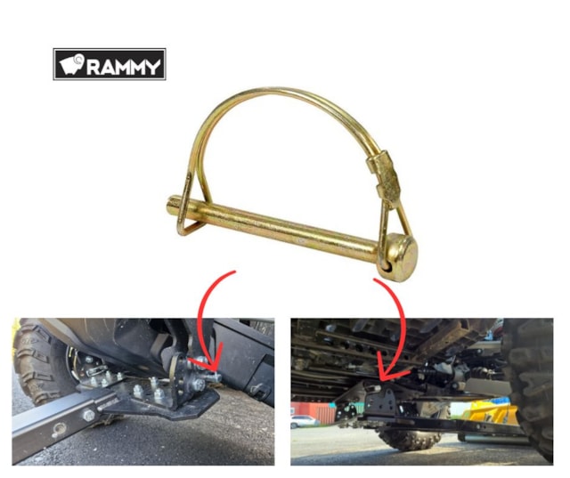 Náhradní čep se závlačkou (průměr 10 mm, délka 60 mm)