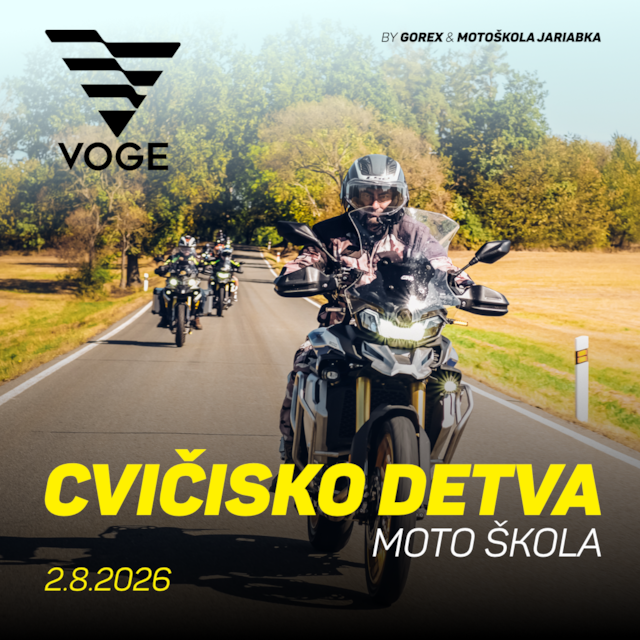 Motoškola VOGE na cvičisku Detva (2.8.2026)