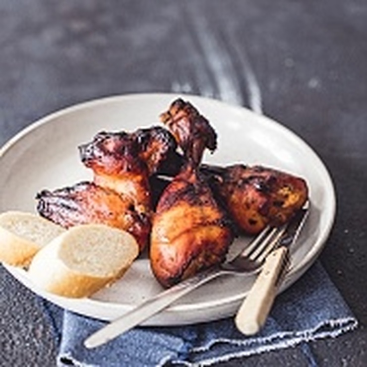 Medová kuřecí křídla a paličky