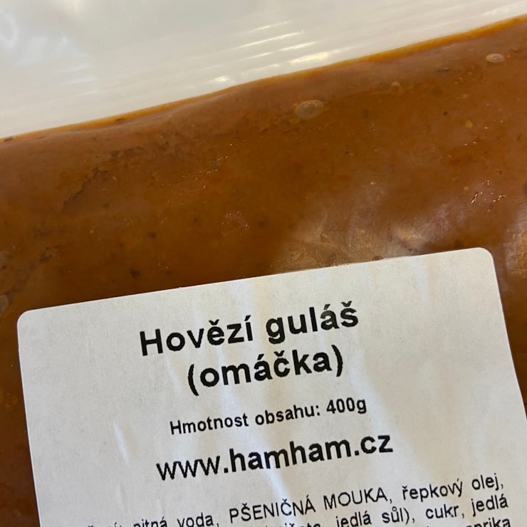 Hovězí guláš omáčka