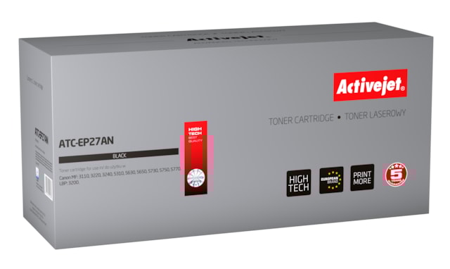 Toner Canon EP-27 (2500 str.) ActiveJet New OPC (ATC-EP27AN) DOPRODEJ