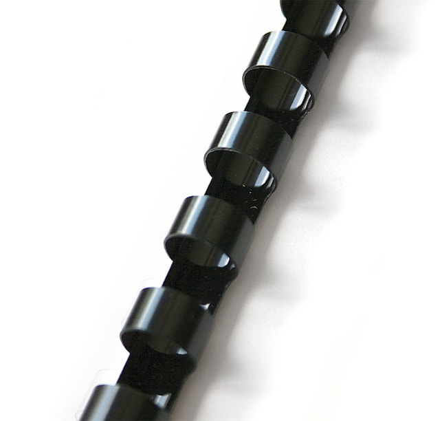 Hřbet plastový 12 mm černý bal.100ks