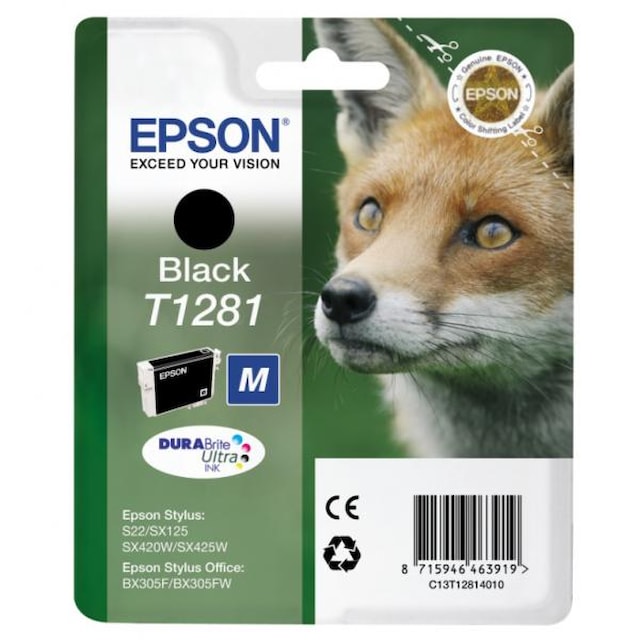 Cartridge EPSON T1281 black (5,9 ml) orig.