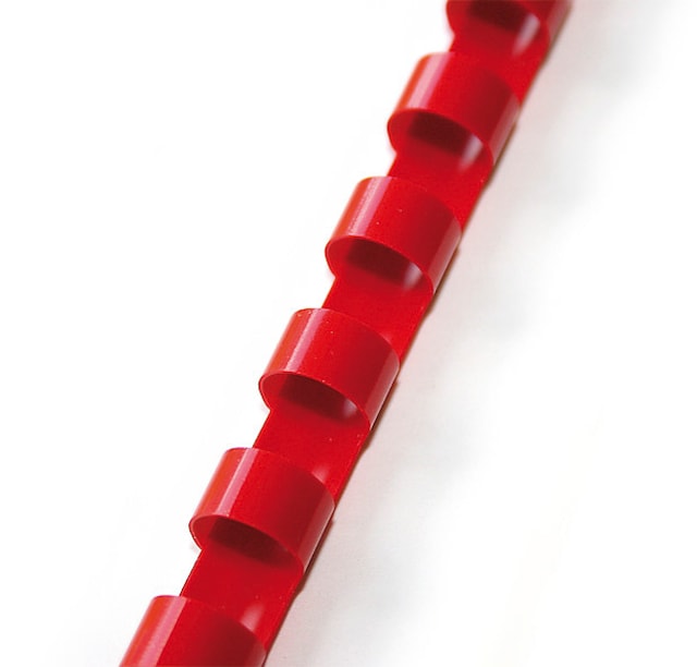 Hřbet plastový 12 mm červený bal.100ks