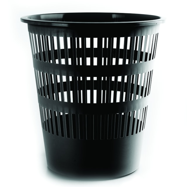 Koš odpadkový, děrovaný, plastový, 12l., černý