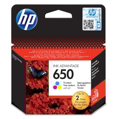 Cartridge HP CZ102AE color č.650 (5ml, 200str.)  orig.