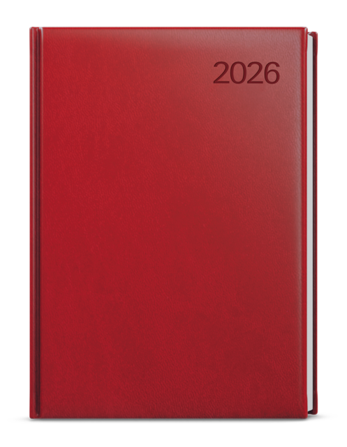 Diář A4 týdenní Tomáš,  Vivella, bordó, 2026