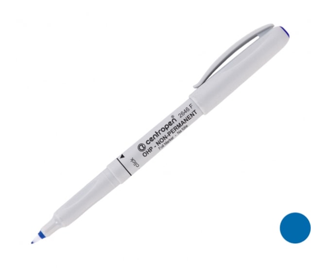 Popisovač Centropen 2646 F (0,6mm) OHP nonpermanent modrý