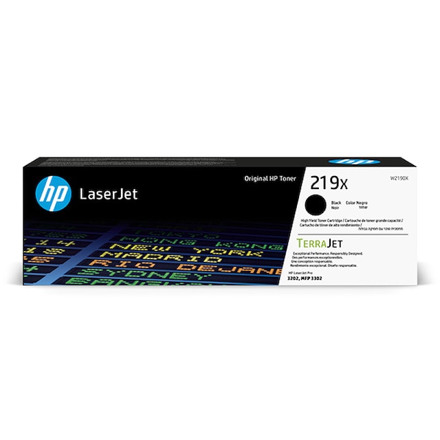Toner HP TerraJet W2190X pro HP LASERJET PRO 3202 (HP 219X) black (3200str.) orig