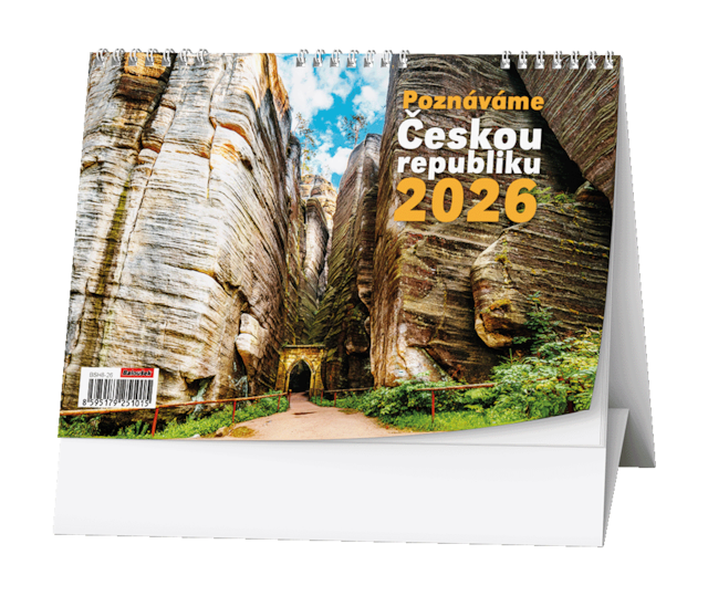 ! Kalendář stolní Poznáváme ČR, 2026, DOPRODEJ poslední 2 kusy