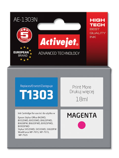 Cartridge EPSON T1303 magenta (18 ml) ActiveJet AE-1303N