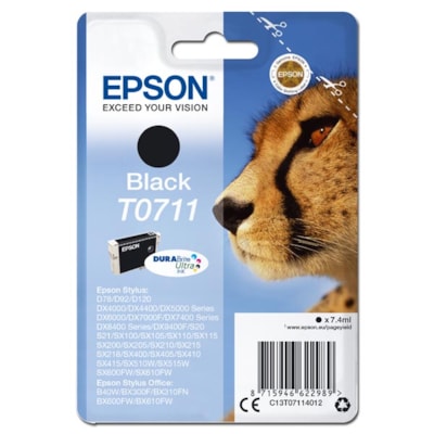 Cartridge EPSON T0711 black ( 7,4 ml) orig.