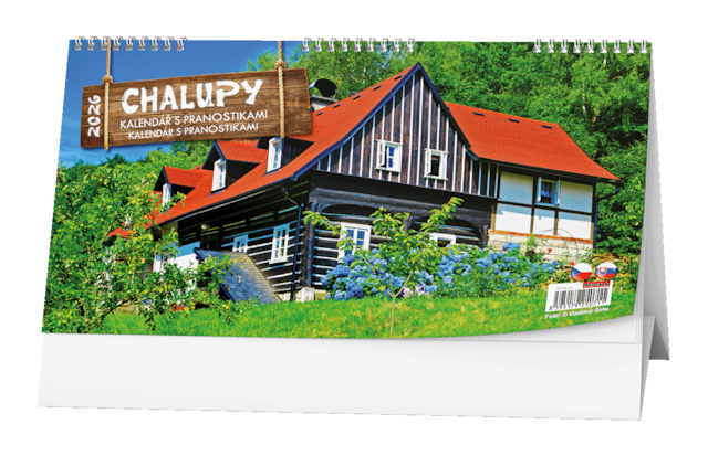 Kalendář stolní Chalupy 2026 - doprodej 2ks