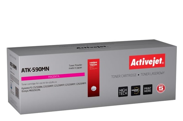 Toner Mita Kyocera TK-590M magenta pro FS C2026 (5.000 str.) ActiveJet New 100% ATK-590MN