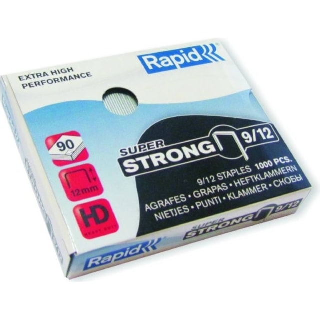 Drátky do sešívačky 9/12 1000ks pozink. Rapid Strong - doprodej 5 balení