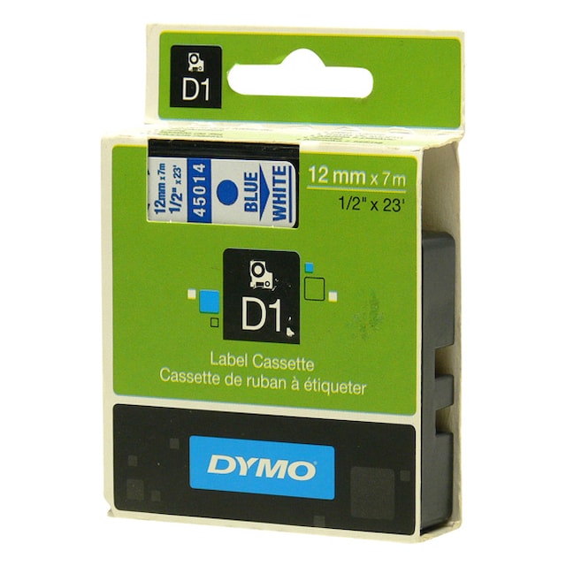 Páska Dymo D1 12mm modrá na bílé 45014 orig.