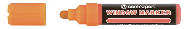 Značkovač Centropen 9121 WINDOW Marker křídový oranžový