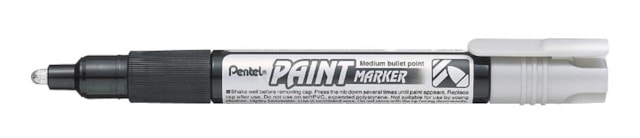 Popisovač Pentel MMP20-Z lakový stříbrný - doprodej 1ks