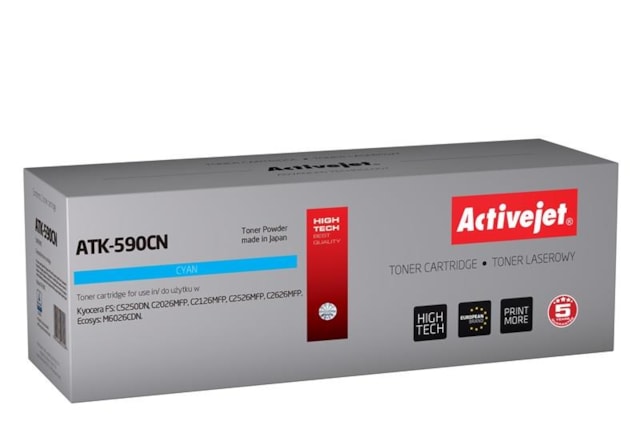 Toner Mita Kyocera TK-590C cyan pro FS C2026 (5.000 str.) ActiveJet New 100% ATK-590CN