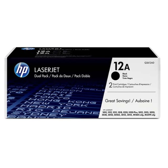 Toner HP Q2612A DOUBLEPACK pro HP LJ 1010/1012/1015/ 3015/3020/3030 (2x 2000str.) orig
