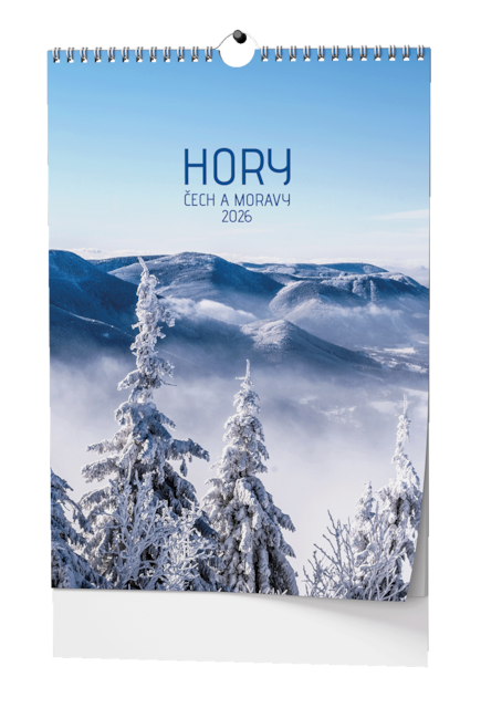 Kalendář nástěnný Hory Čech a Moravy 2026