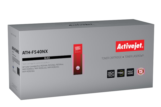 Toner HP CF540X (203X) black pro HP LJ M254,M280,M281 (3200s) Activejet New100% ATH-F540NX