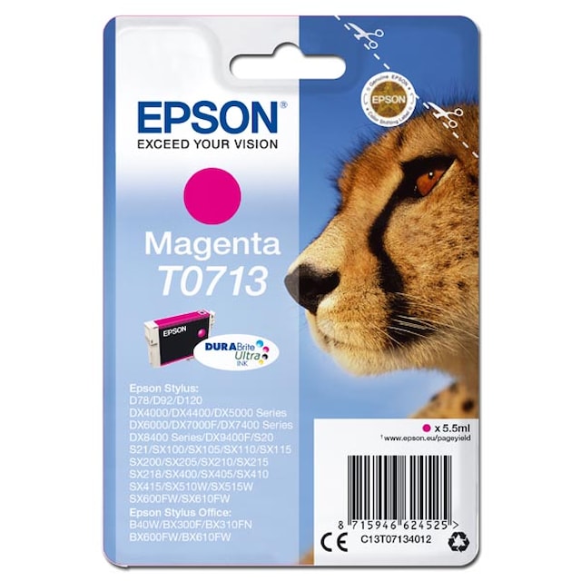 Cartridge EPSON T0713 magenta  (5,5 ml) orig.